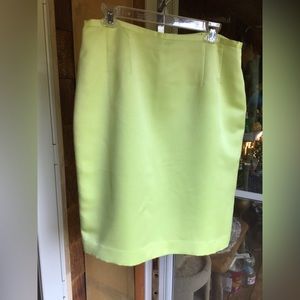 Short Lime Green Pencil Skirt